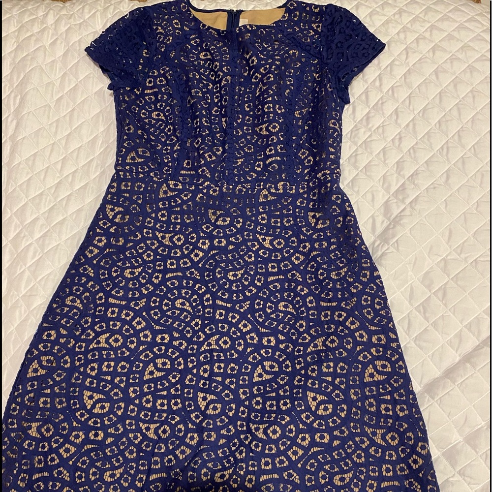 Blue lace Loft dress